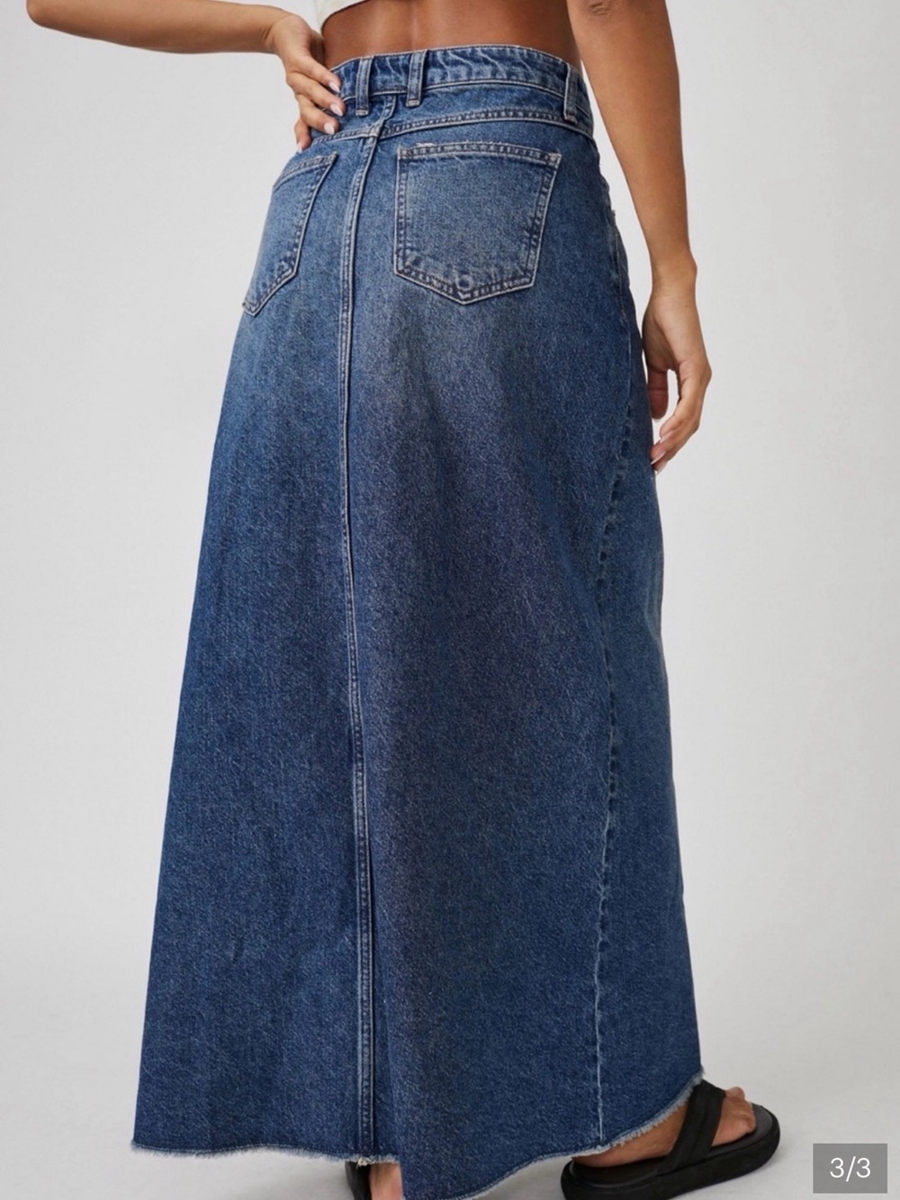 Free people Indigo Blue Denim Skirt